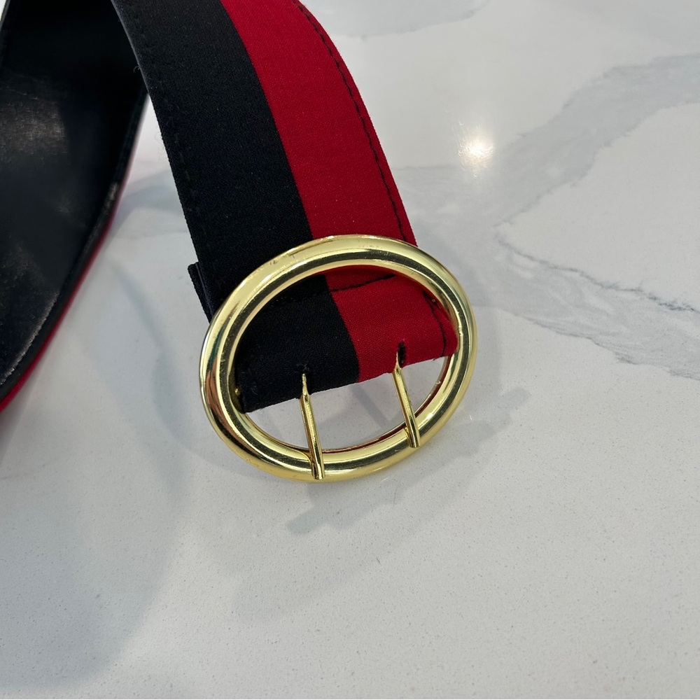 Colour Block Wide Statement Belt - Picture 6 of 8
